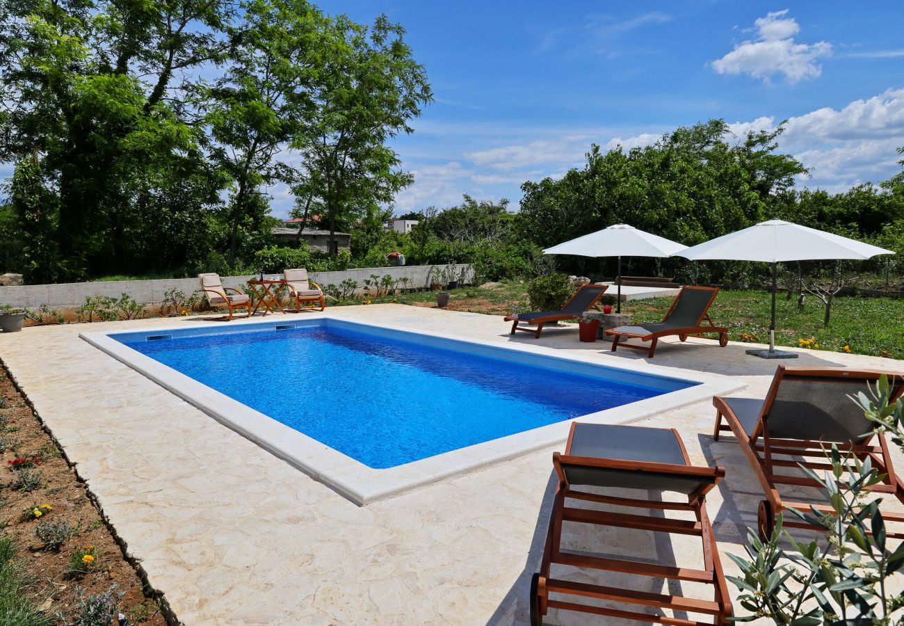 House in Vrsi - Holiday Home Pomalo with Pool