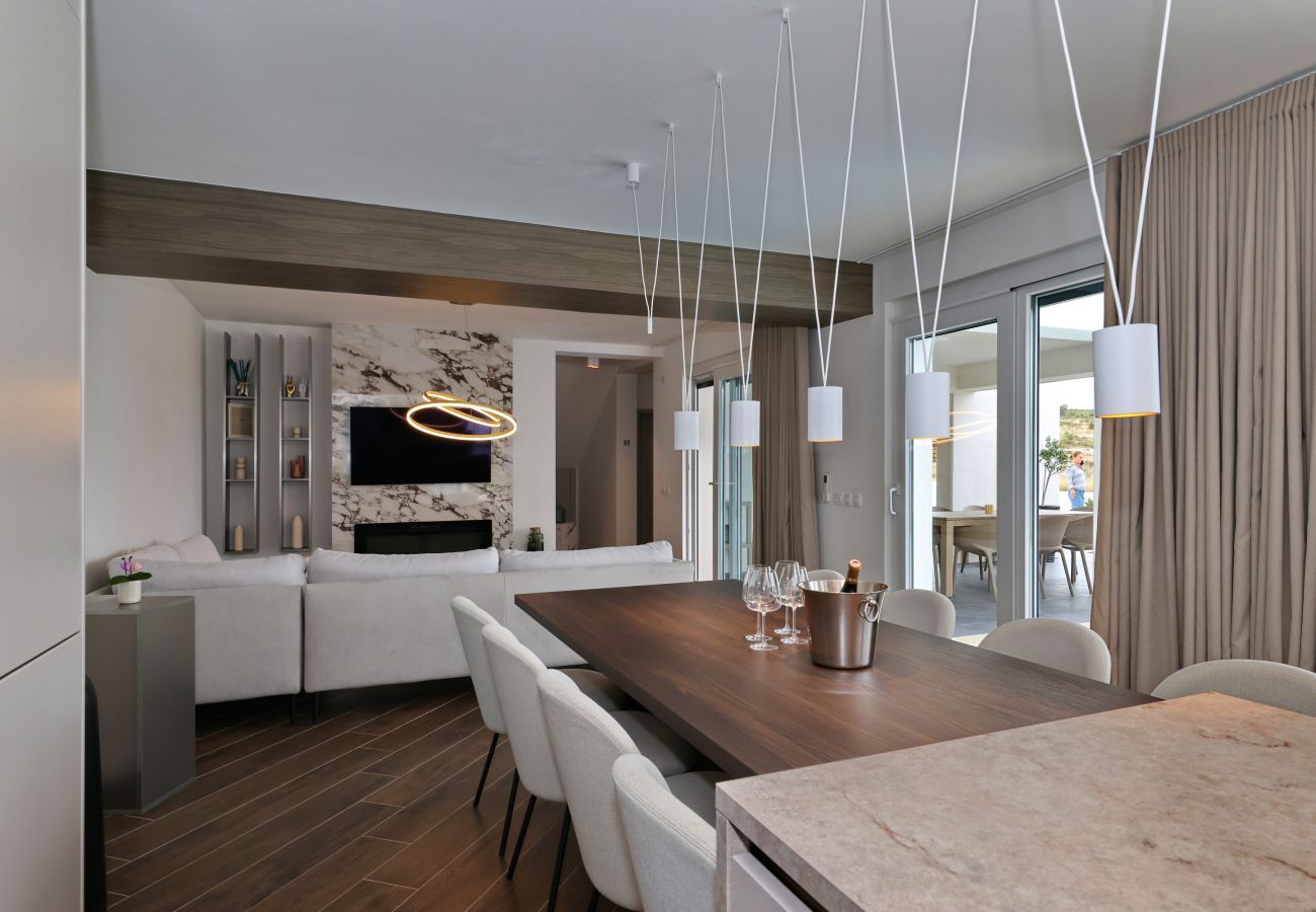 Villa in Rovanjska -   Villa Wave of Love with Sea View and Pool