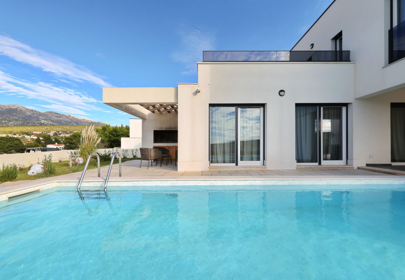 Villa in Rovanjska -   Villa Wave of Love with Sea View and Pool
