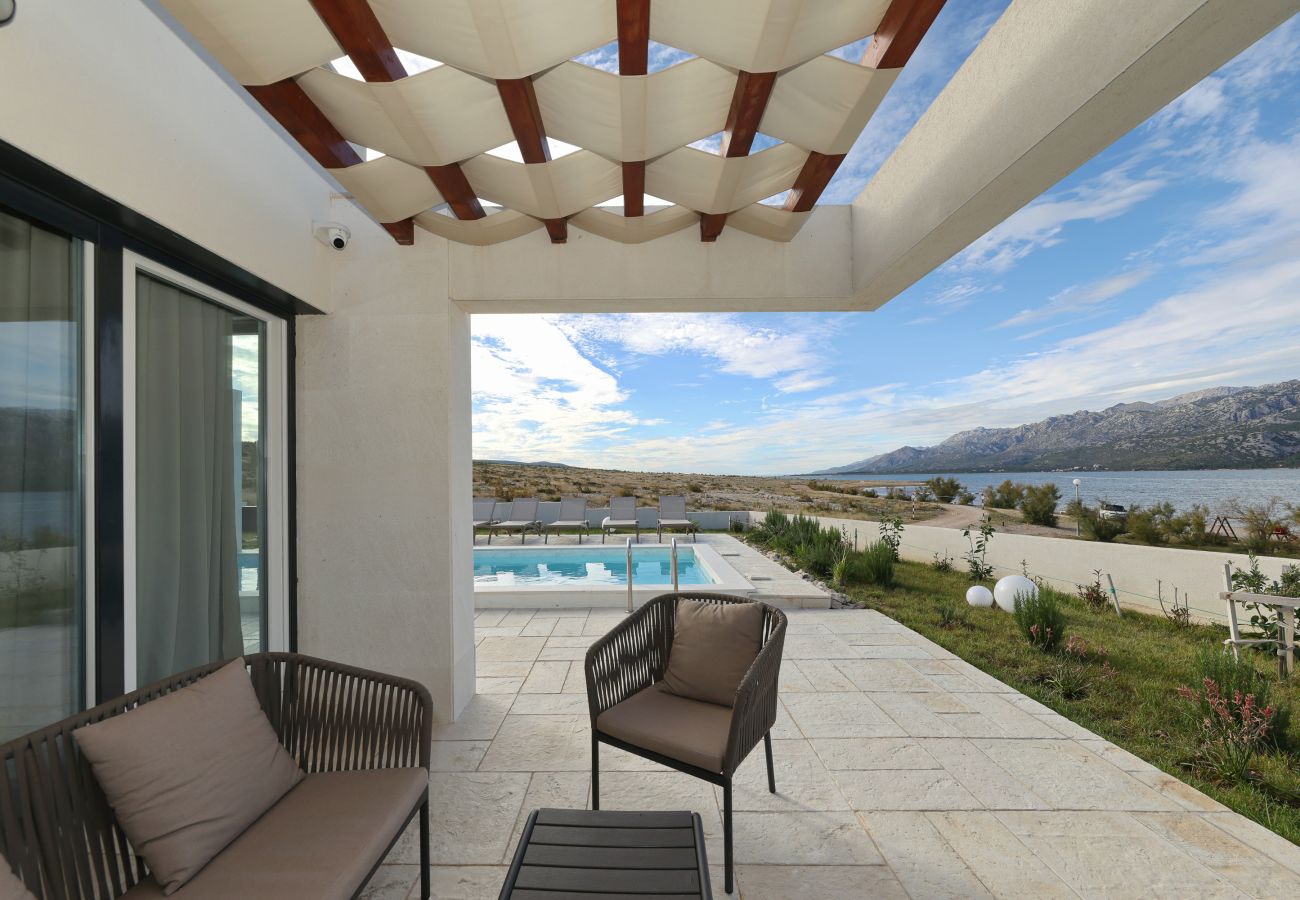 Villa in Rovanjska -   Villa Wave of Love with Sea View and Pool