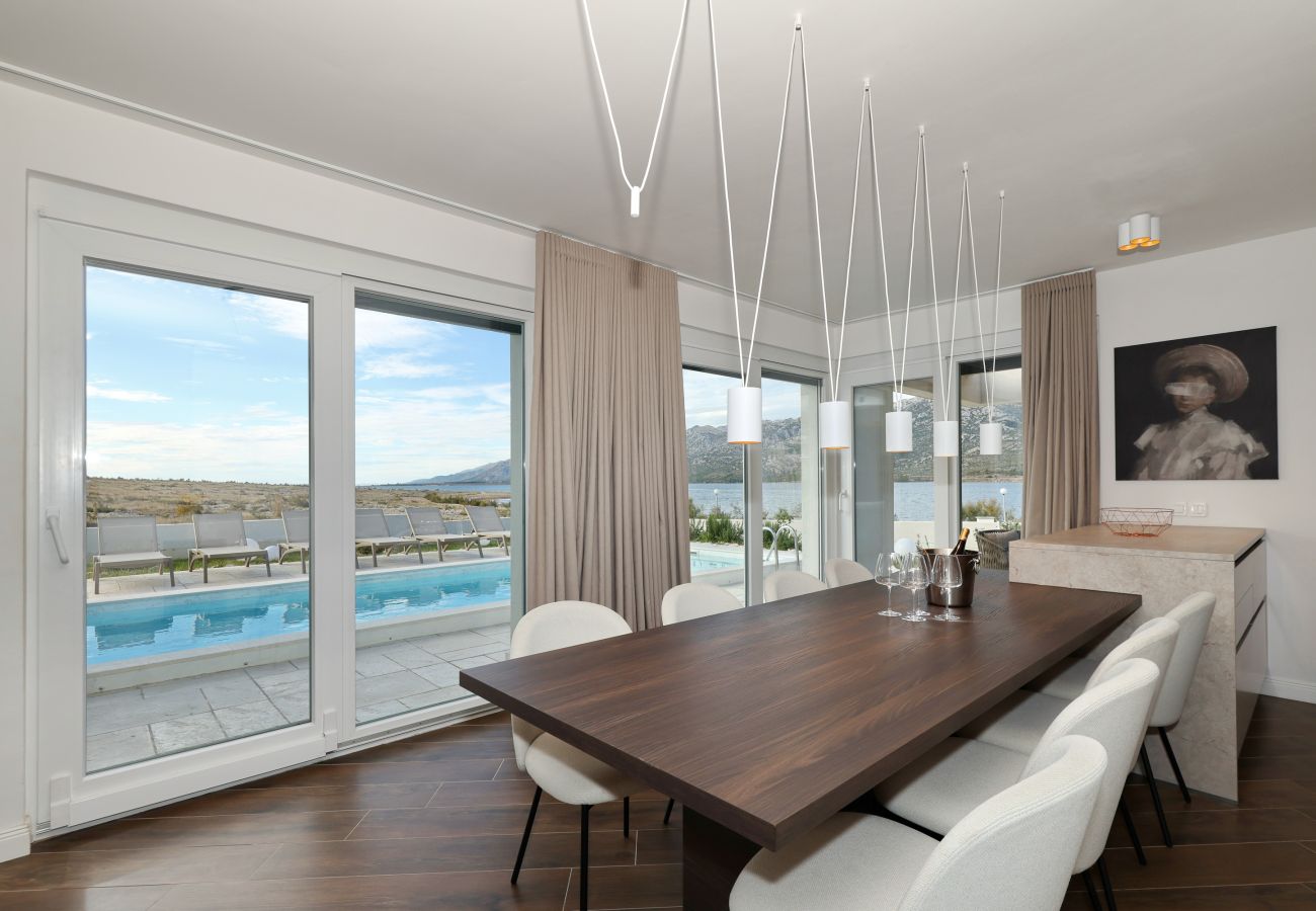 Villa in Rovanjska -   Villa Wave of Love with Sea View and Pool