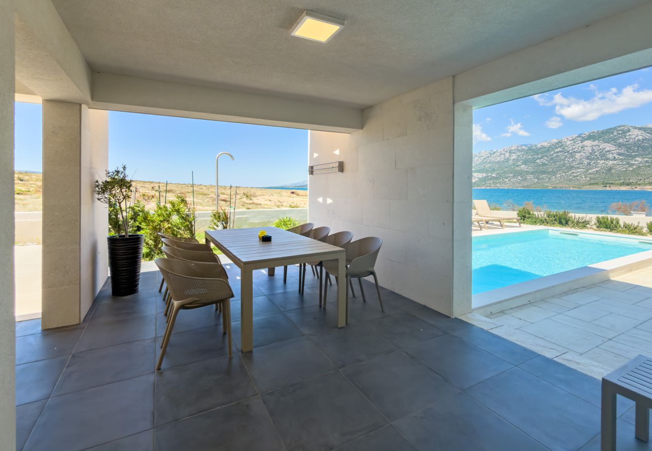 Villa in Rovanjska -   Villa Wave of Love with Sea View and Pool