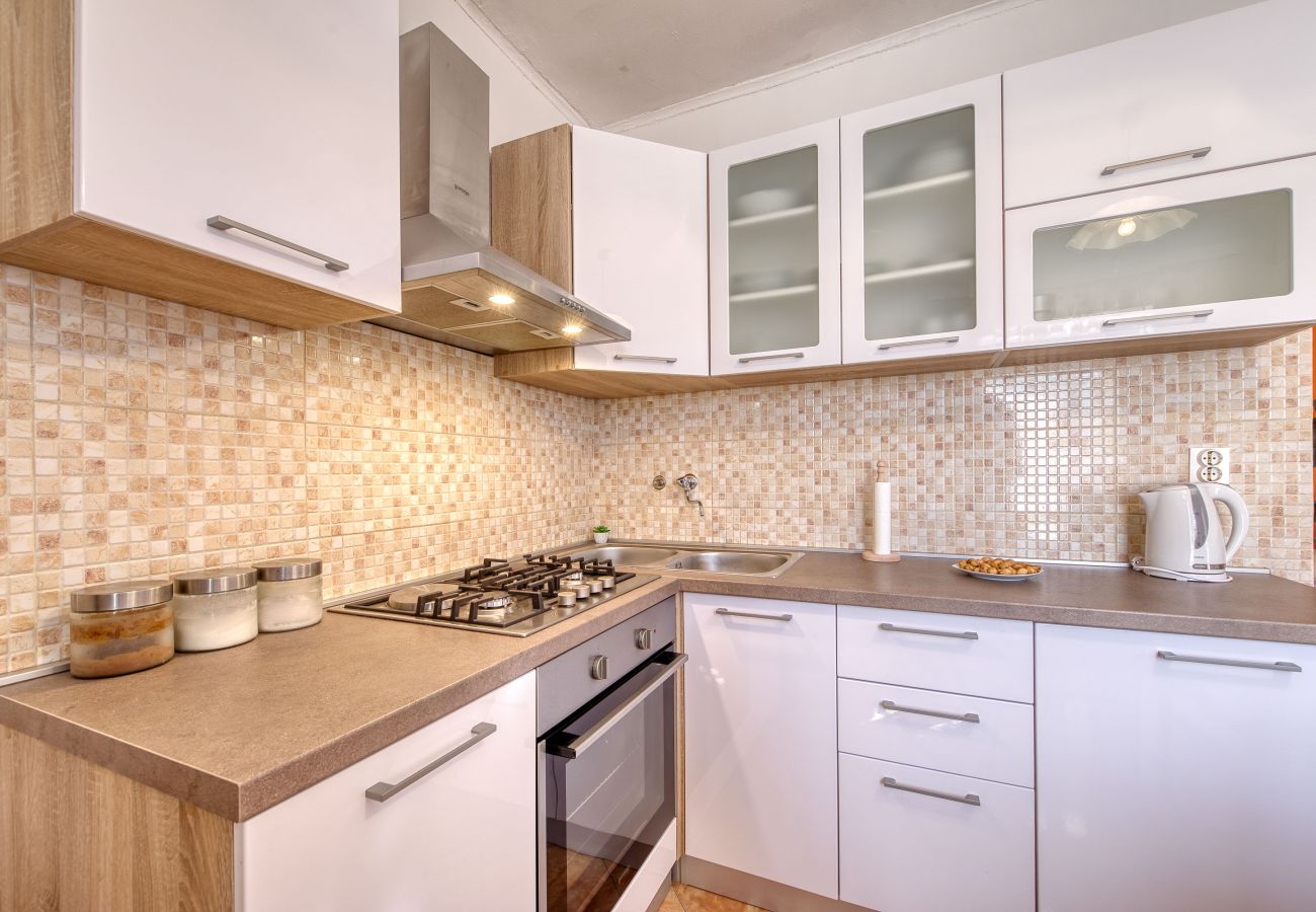 Ferienhaus in Ražanac - Ferienhaus Rudic mit großem Garten