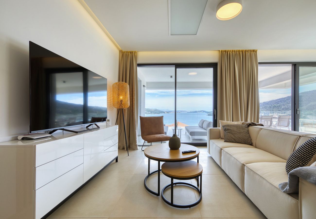 Ferienwohnung in Marina - Ferienwohnung Mentis mit Meerblick