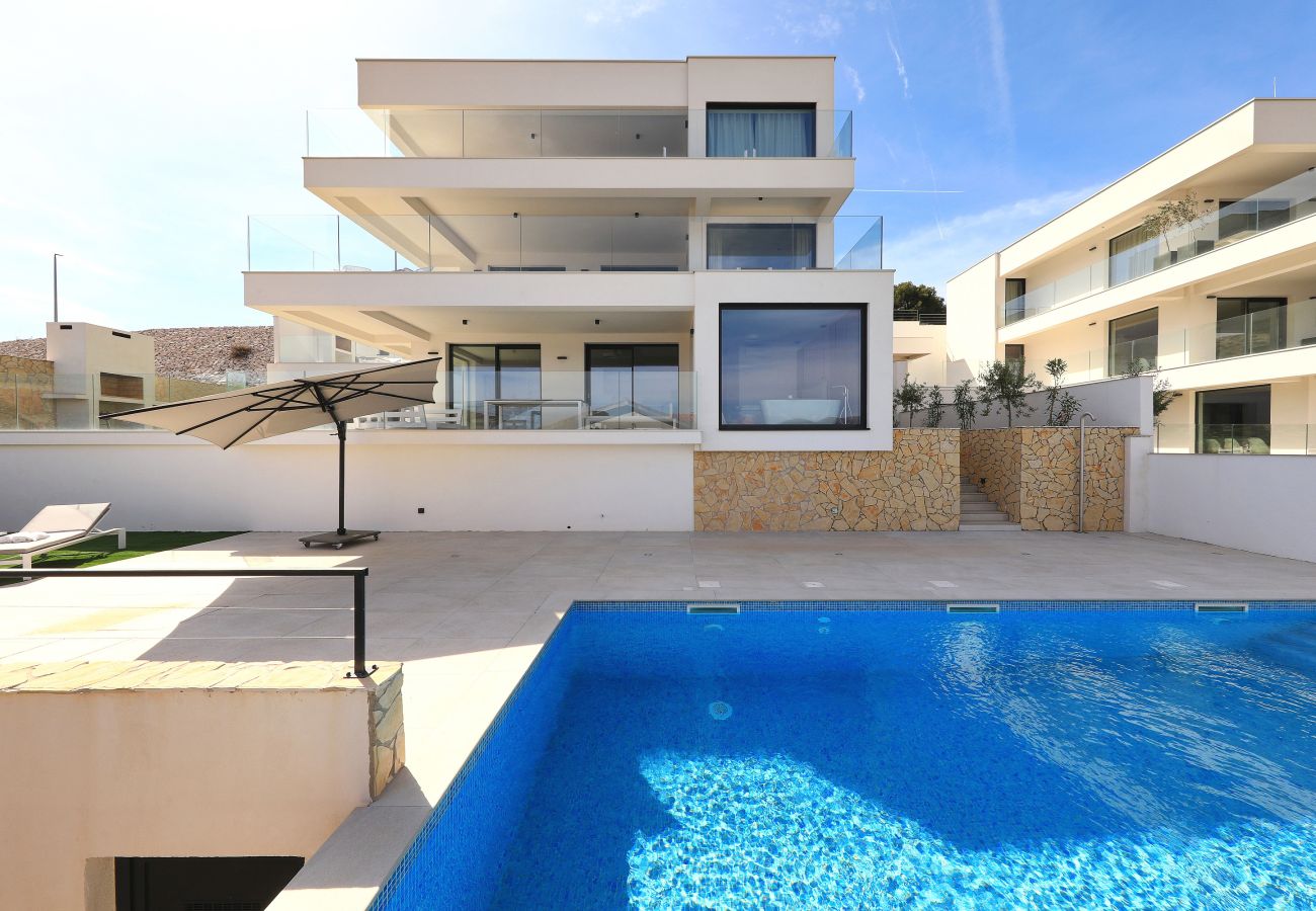 Ferienwohnung in Marina - Ferienwohnung Mentis mit Meerblick