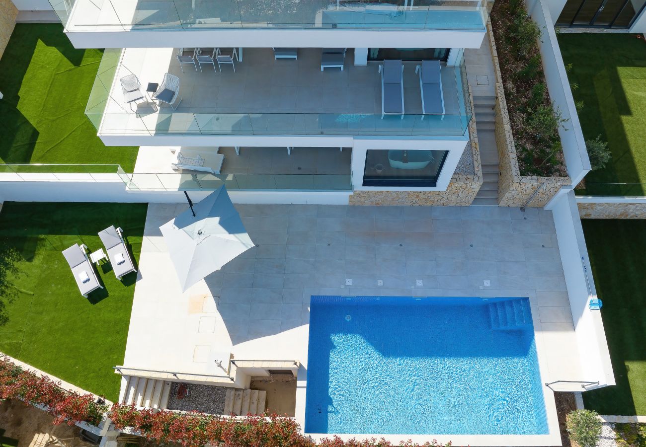 Ferienwohnung in Marina - Ferienwohnung Mentis mit Meerblick