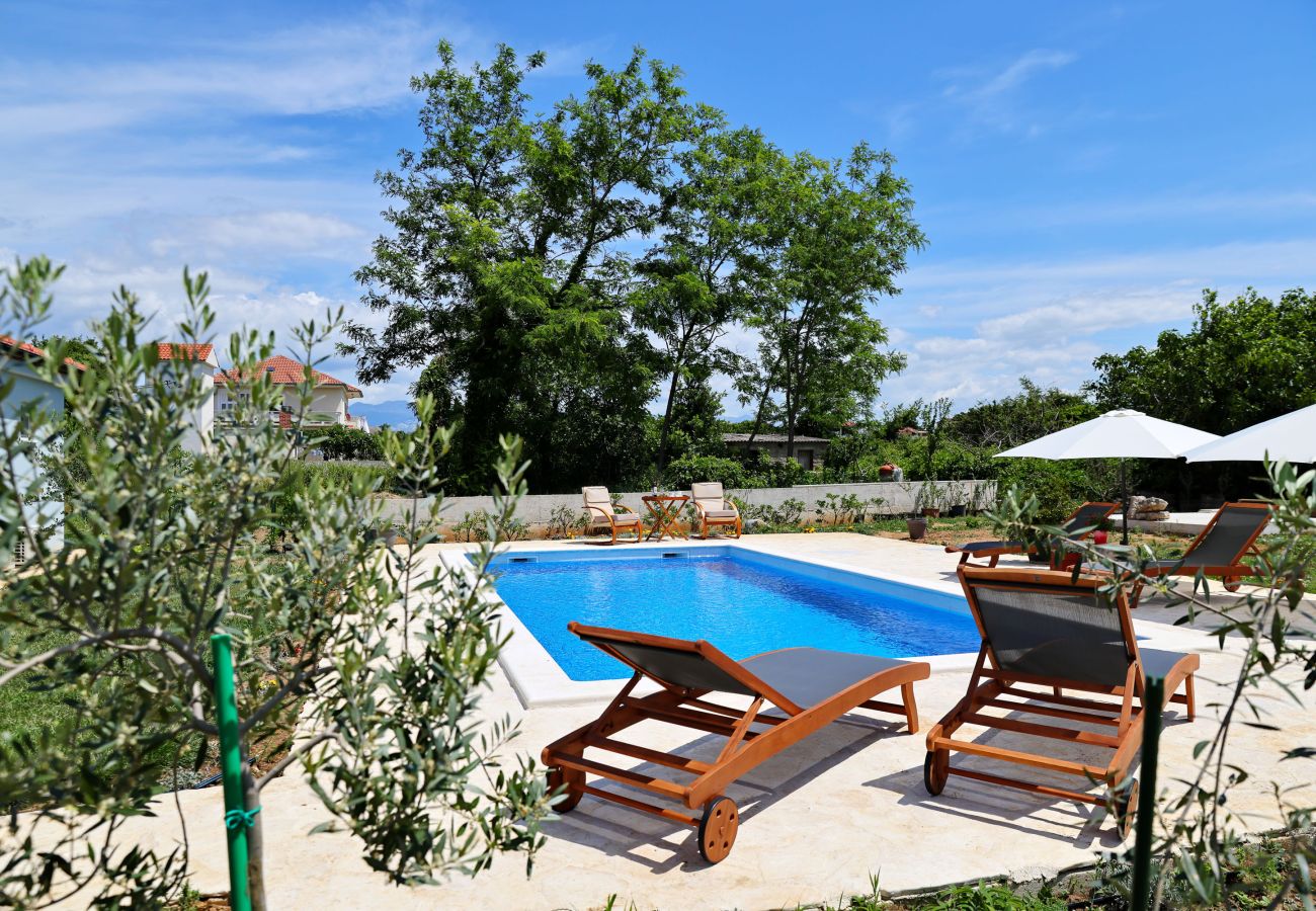 Ferienhaus in Vrsi - Ferienhaus Pomalo mit Pool 