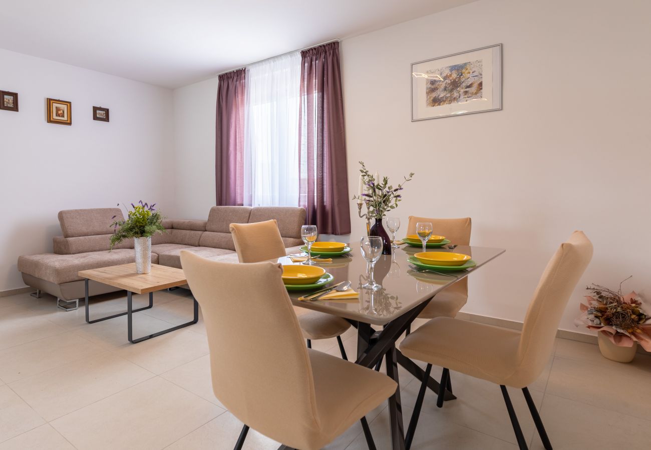 Ferienhaus in Vrsi - Ferienhaus Pomalo mit Pool 