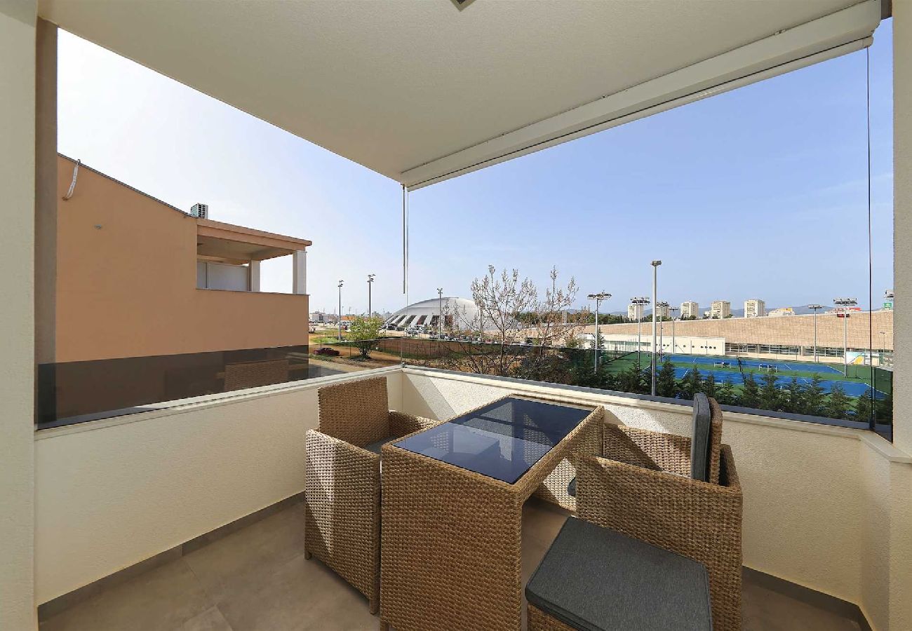 Ferienwohnung in Zadar - Penthouse 6 mit Whirlpool und Meerblick