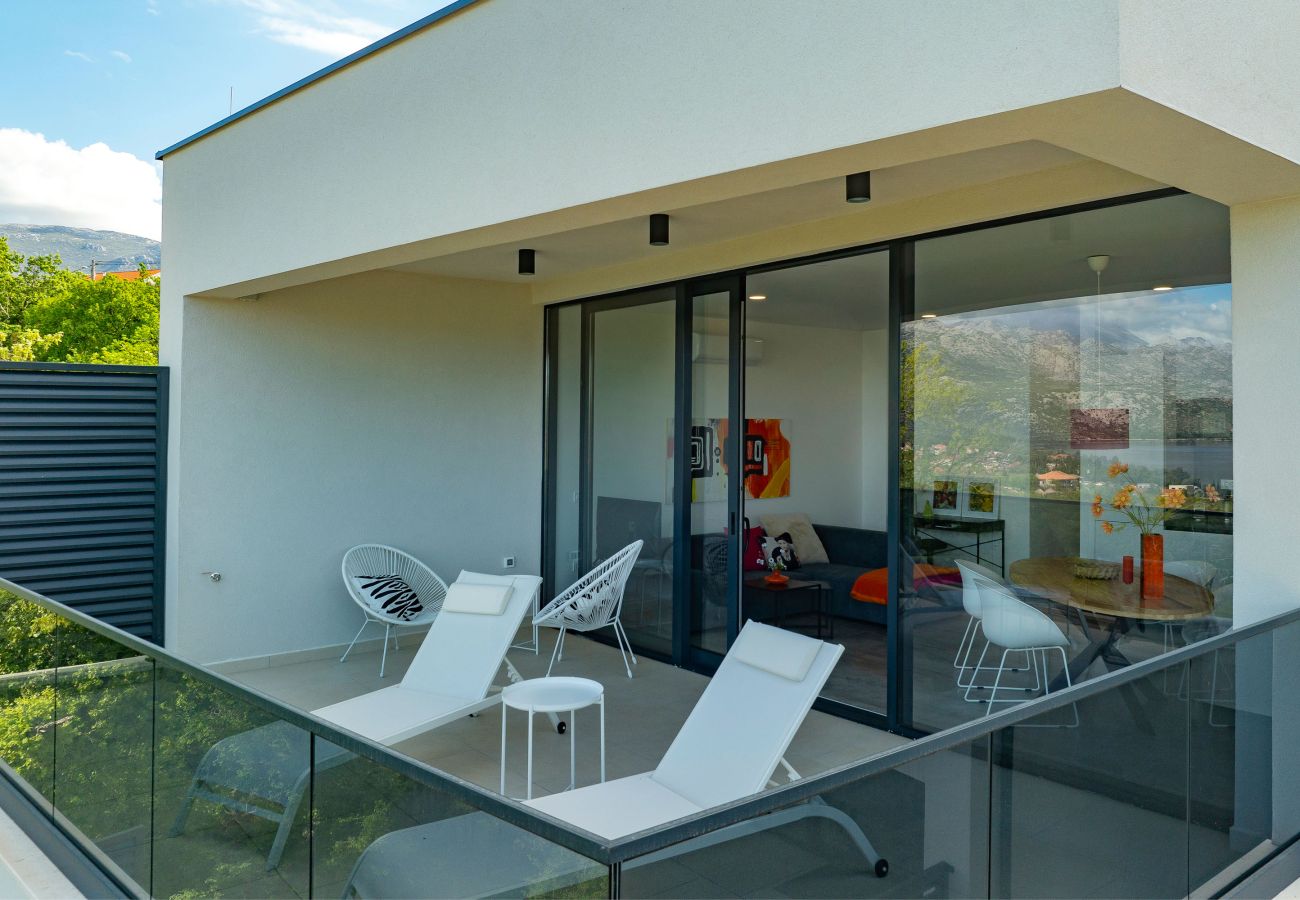 Ferienwohnung in Rovanjska - Ferienwohnung Seaview mit Meerblick