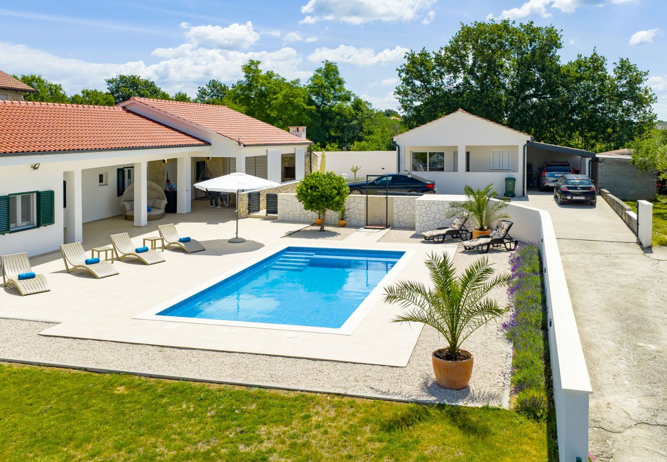 Ferienhaus in Vrsi - Ferienhaus Luca mit Pool und Terrasse
