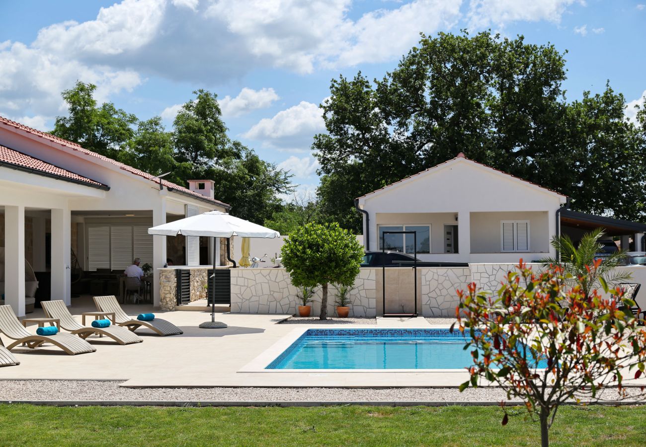 Ferienhaus in Vrsi - Ferienhaus Luca mit Pool und Terrasse