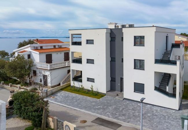 Ferienwohnung in Vir - Ferienwohnung Cicak No 2 mit Meerblick