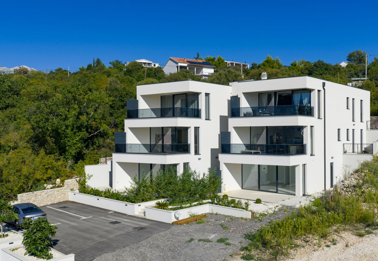 Ferienwohnung in Rovanjska - Ferienwohnung Bay View mit Privatpool