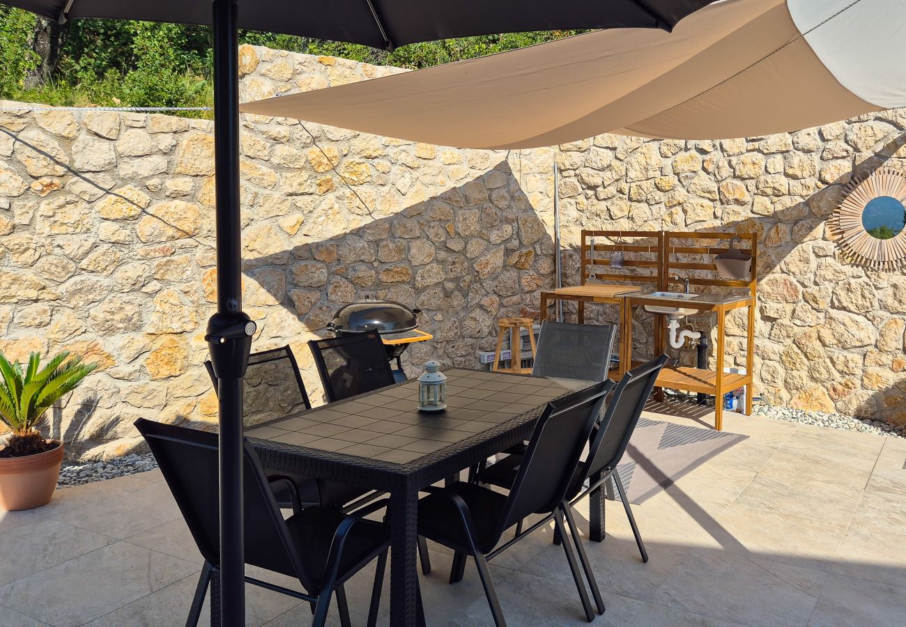 Ferienwohnung in Rovanjska - Ferienwohnung Bay View mit Privatpool